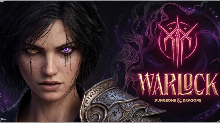 Warlock Dungeons & Dragons mostra Kaatri usando magia durante o gameplay